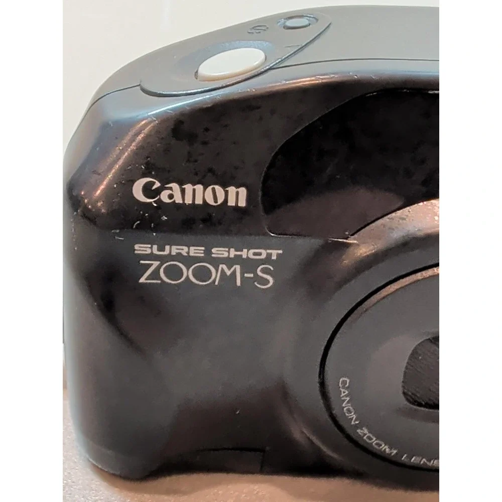 Canon Sure Shot Zoom-S 35mm Point & Shoot Film Camera 38-60mm Lens Black